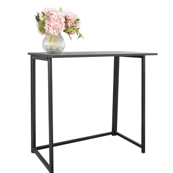 Simple Collapsible Computer Desk Black