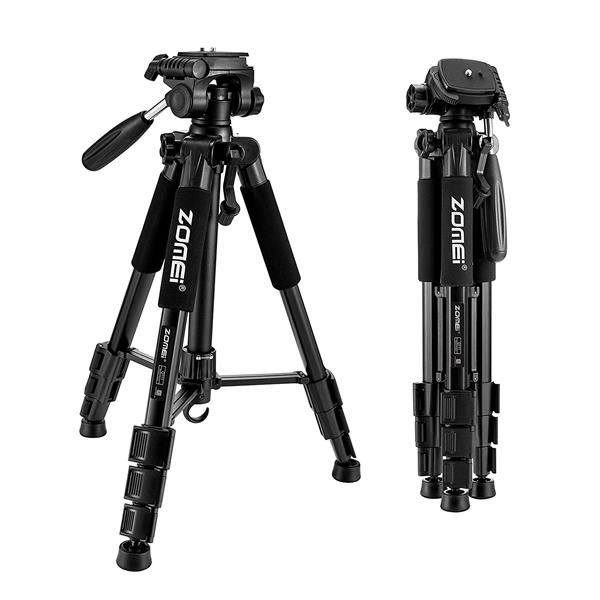 ZOMEI Q111 55&quot; Professional Aluminum Alloy Camera Tripod for DSLR Canon Nikon Sony DV Video and Smar
