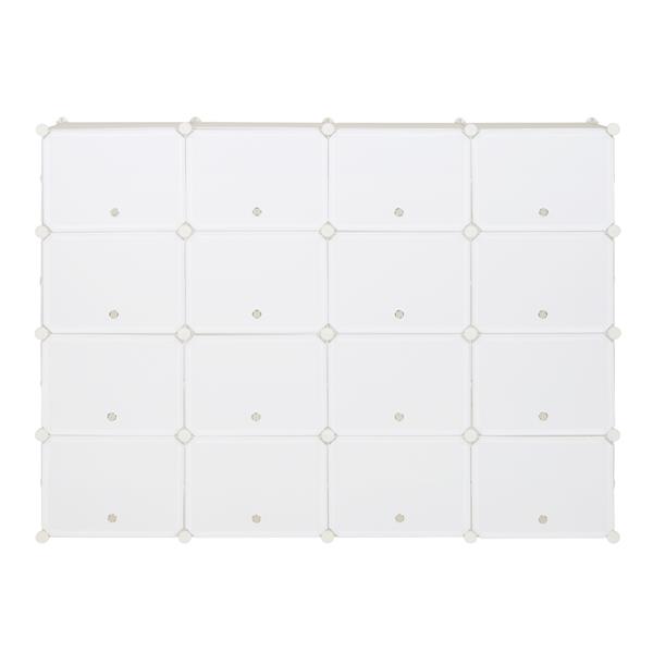 8-Tier Portable 64 Pair Shoe Rack Organizer 32 Grids Tower Shelf Storage Cabinet Stand Expandable for Heels, Boots, Slippers, White