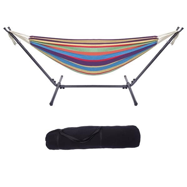 Hammock Set (Hammock Frame   Small Color Bar Hammock) Natural Rope