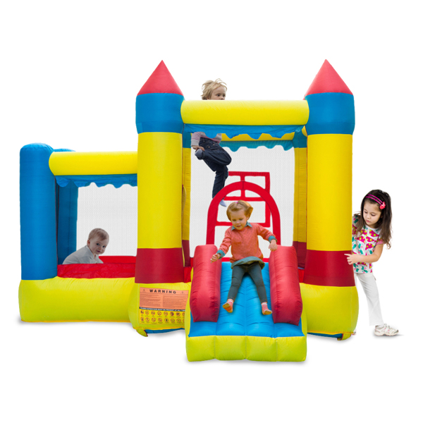 3.2*3*2.5m 420D Thick Oxford Cloth Inflatable Bounce House Castle Ball Pit Jumper Kids Play Castle Multicolor