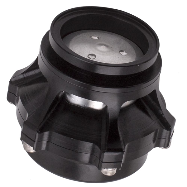 1X 50MM ALUMINUM TURBO CHARGER 360 VENT V BAND BOV 35 PSI BOOST Black