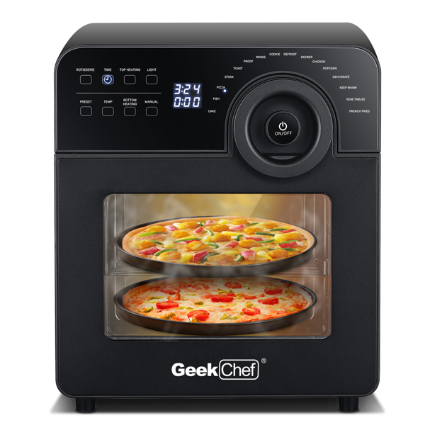 Geek Chef Air Fryer Oven Toaster 4 Slice Toaster Convection Airfryer Countertop Oven, Roast, Reheat,Fry Oil-Free, 4 Accessories &amp; Recipes Included 14.7 QuartBanned from selling on Amazon