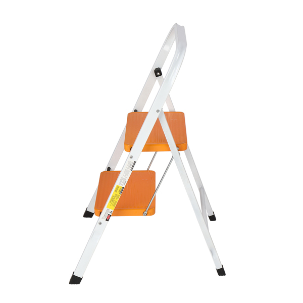 2 Step Ladder Folding Step Stool Steel Anti-Slip Sturdy Wide Pedal