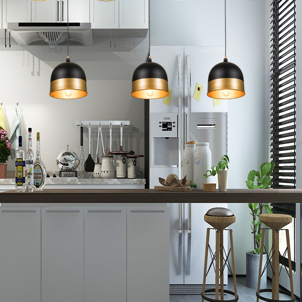 Circular  Home LED lampshade, lampshade 11.8x11.8inch, dumb black