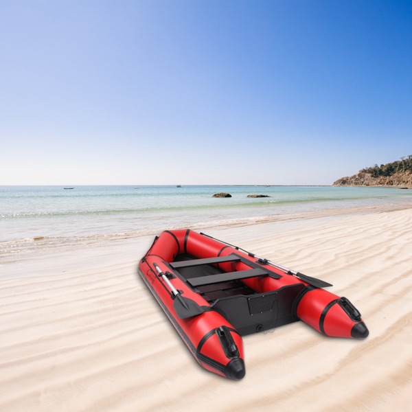 10ft PVC 330kg Water Adult Assault Boat Red Black