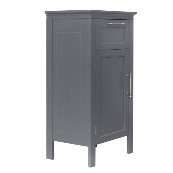 One Drawer And One Cabinet Gray