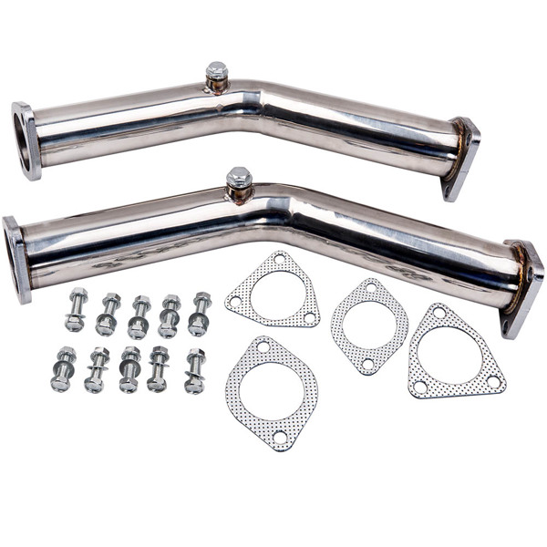 2 Test Pipes Decat Non Reson Straight Exhaust Fit Nissan 350Z Infiniti G35 FX35