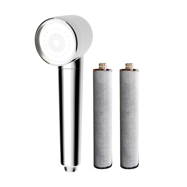 Pressurized Beauty Shower Filter Head SPA Handled Sprinkling Shower Nozzle with Carbon Fiber Filter Replacement-Chlorine &amp; Flouride Filter-Hard Water Softener-Delay Skin Aging Emollient-Hair Care