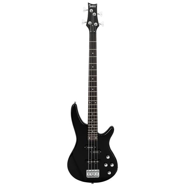 [Do Not Sell on Amazon]Glarry GIB Electric Bass Guitar Full Size 4 String Black