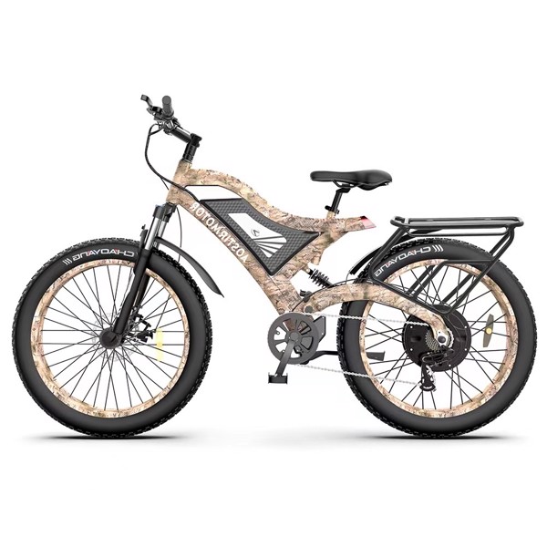 AOSTIRMOTOR 26&quot; 1500W Electric Bike Fat Tire 48V 15AH Removable Lithium Battery for Adults S18-1500W