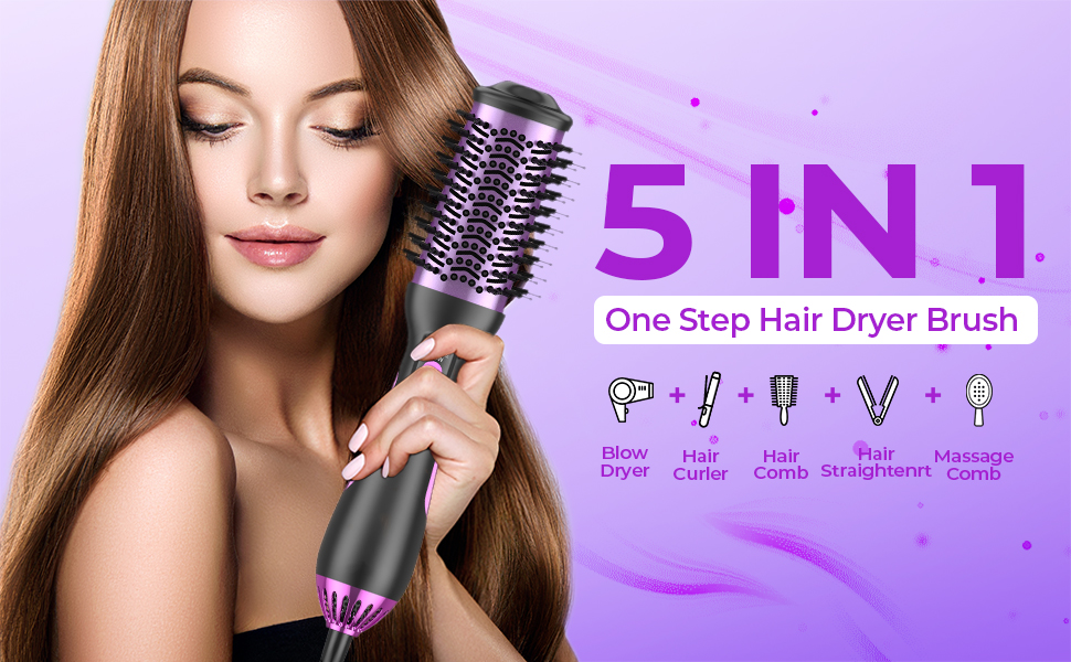 Hair dryer brush