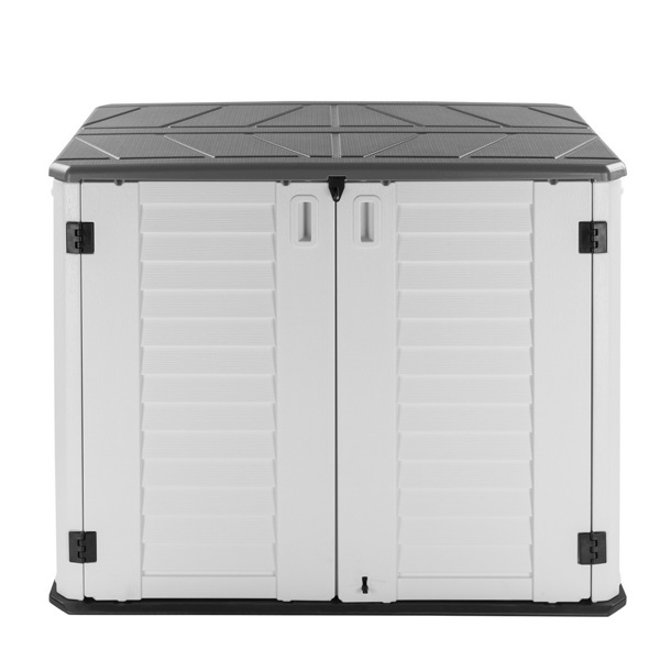 125*73*104cm Courtyard Storage Box HDPE Plastic White Do NOT sale on AMAZON