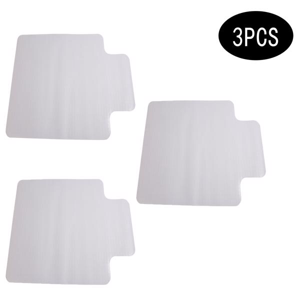3PCS  90 x 120 x 0.2cm PVC Home-use Protective Mat for Floor Chair Transparent