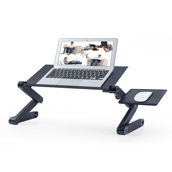 Adjustable Height Laptop Desk Laptop Stand for Bed Portable Lap Desk Foldable Table Workstation Notebook RiserErgonomic Computer Tray Reading Holder Bed Tray Standing Desk