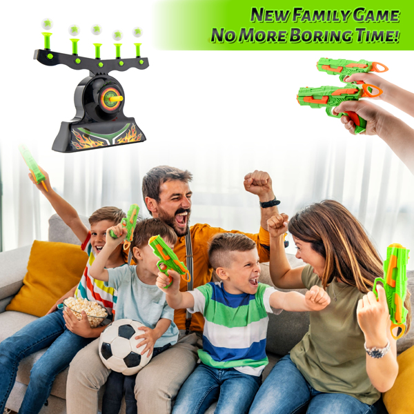 Shooting Targets for Nerf Guns Shooting Game Glow in The Dark Floating Ball Target Practice Toys for Kids Boys Hover Shot 1 Blaster Toy Gun 10 Soft Foam Balls 3 Darts Gift