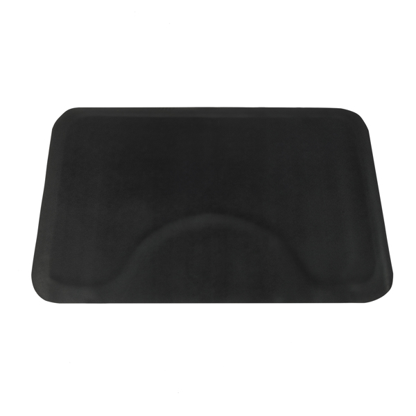 3x 4.5x 1/2&quot; Beauty Salon Square Anti-fatigue Salon Mat (Square Outside And Round Inside) Black