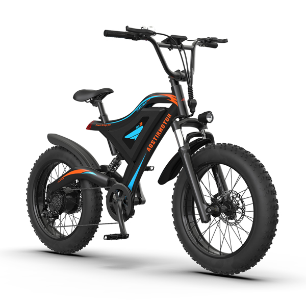AOSTIRMOTOR Electric Bicycle 500W Motor 20&quot; Fat Tire With 48V/15Ah Li-Battery S18-MINI New style