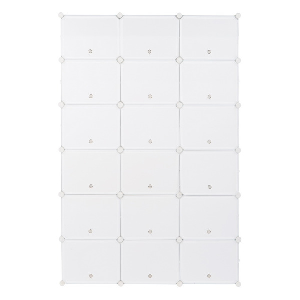 12-Tier Portable 72 Pair Shoe Rack Organizer 36 Grids Tower Shelf Storage Cabinet Stand Expandable for Heels, Boots, Slippers, White