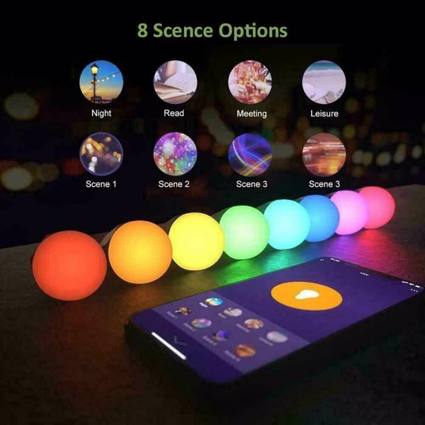 E26/E27 Wifi Smart LED Light Bulb 12W RGB Dimmable For Alexa Google Home