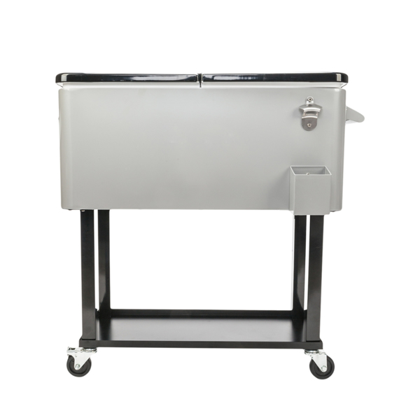 80QT Iron Spray Cooler with Shelf