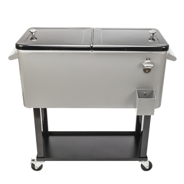 80QT Iron Spray Cooler with Shelf