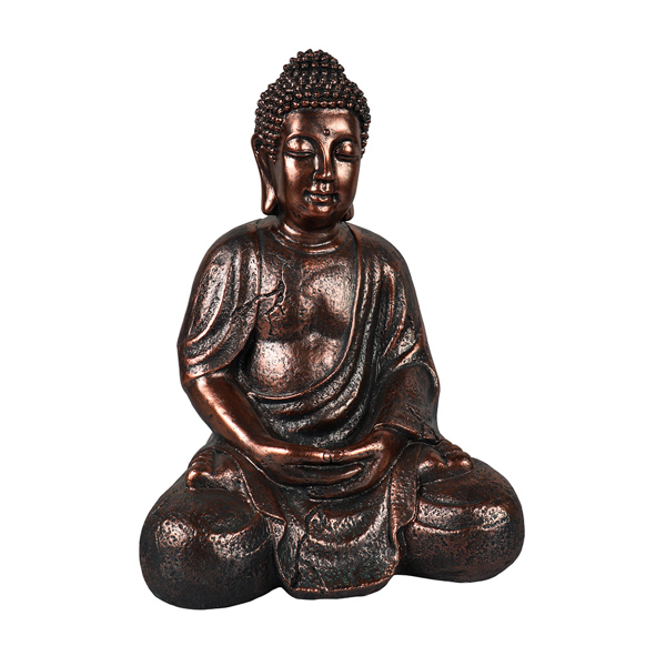 16.1inch Zen Buddha Indoor Outdoor Statue for Yard Garden Patio Deck Home Decor
