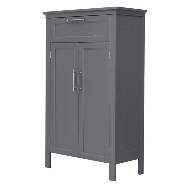 A Smoke Double Door Cabinet Gray