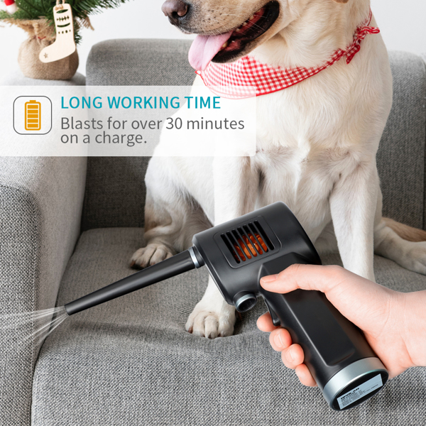 (ABC)Compressed Air Duster, New Generation Canned Air, 33000 RPM Electric Air Can for Computer Keyboard Electronics Cleaning, 6000mAh Rechargeable Battery, Reusable Dust Destroyer