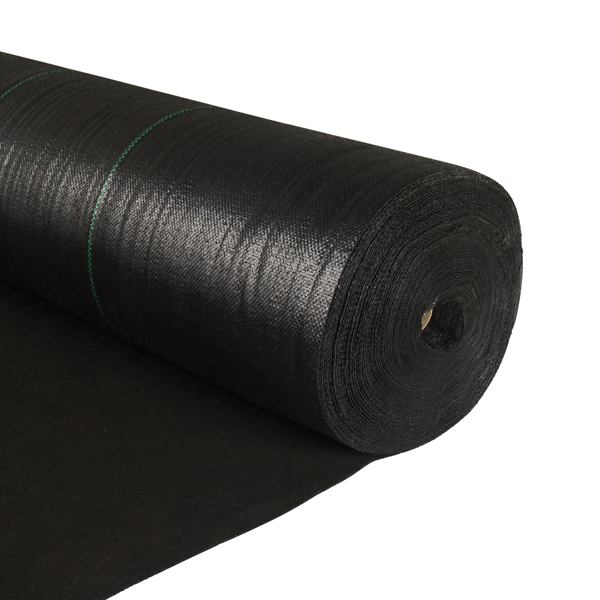 5oz 4*250ft  Polyethylene Double Layer Weeding Cloth Black
