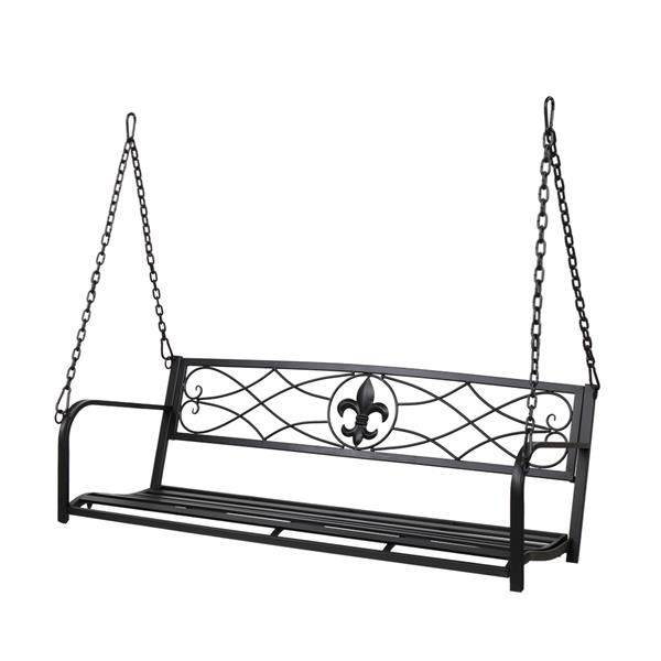 Flat Tube Double Swing Chair Back Thin Line Bronze Brush ColorNo include swing frame