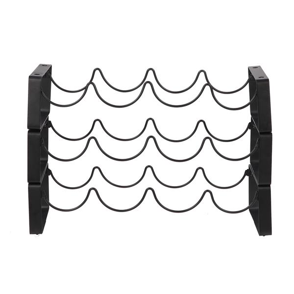 3 Tier Stackable Wine Rack 12 Bottles Metal Wine Rack