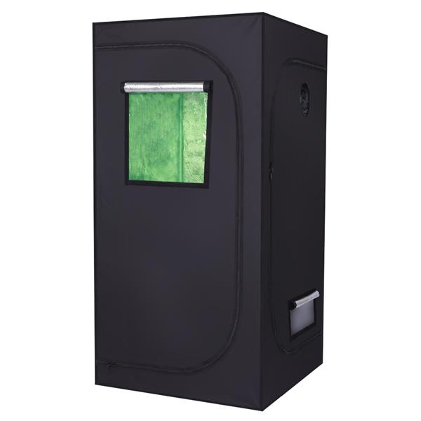 LY-90*90*180cm Home Use Dismountable Hydroponic Plant Growing Tent with Window Green &amp; Black