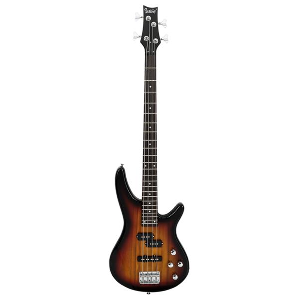 [Do Not Sell on Amazon]Glarry GIB Electric Bass Guitar Full Size 4 String Sunset Color