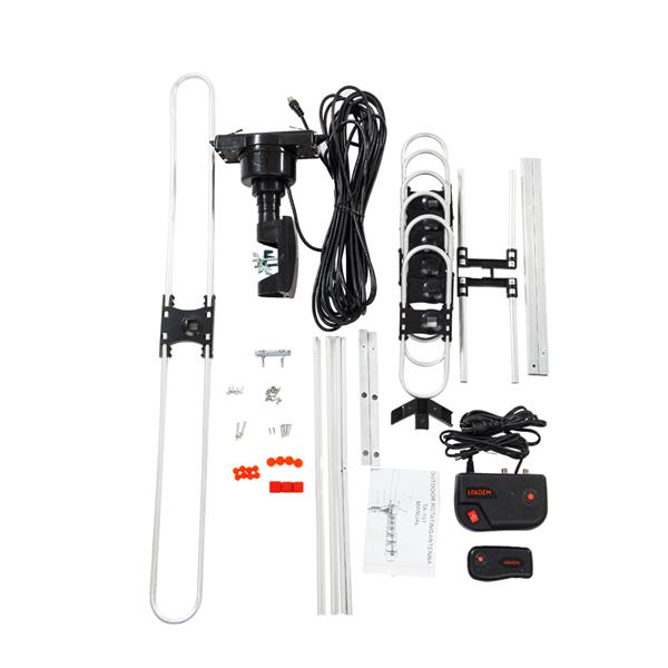 TA-101B 360Rotation UV 45-860MHz 22-38dB Open Antenna Black