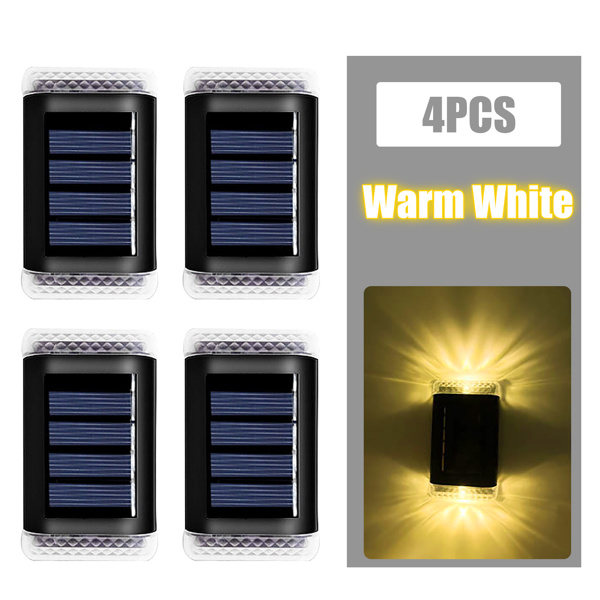 Super Bright Solar Powered LED Door Fence Wall Lights Outdoor Garden Yard Lamp