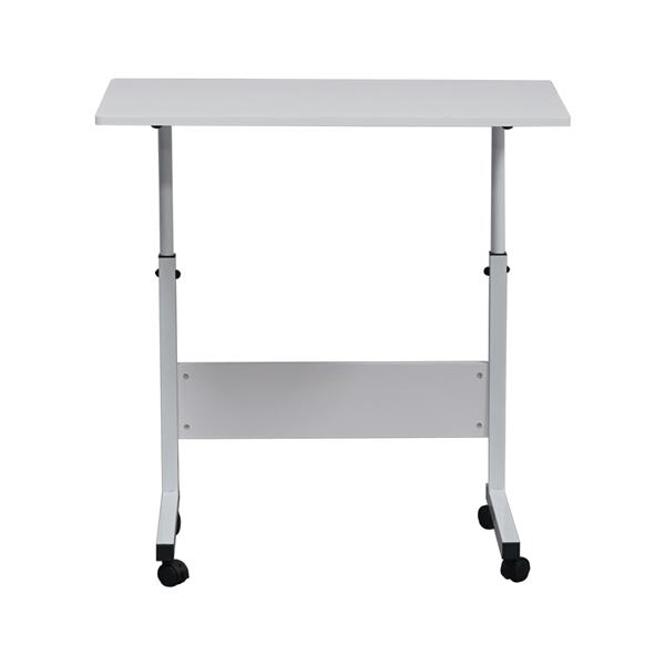 Removable P2 15MM Chipboard &amp; Steel Side Table with Baffle White